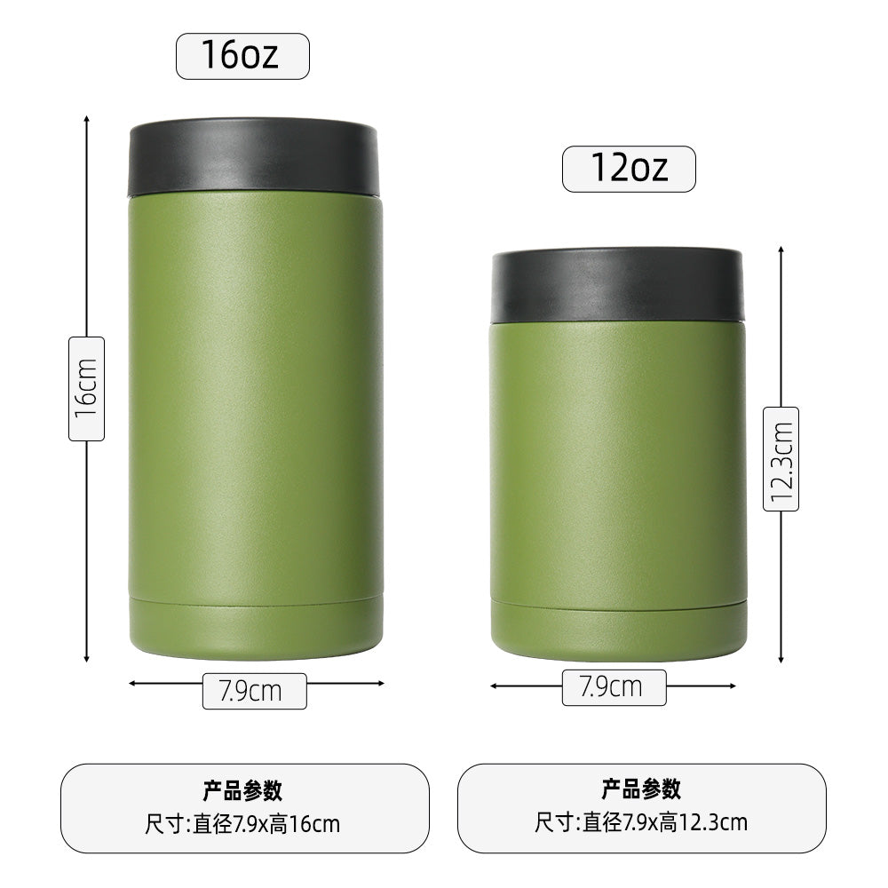 Stainless Steel Thermal Cup for Camping Hiking Commute, Double Wall Insulated, BPA Free, Durable Reusable Easy to Clean