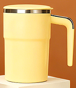 380 ml Stainless Steel Vacuum Insulated Tumbler with Temperature Control and Magnetic Automatic Shaker, Portable Design for Home and Outdoor Use