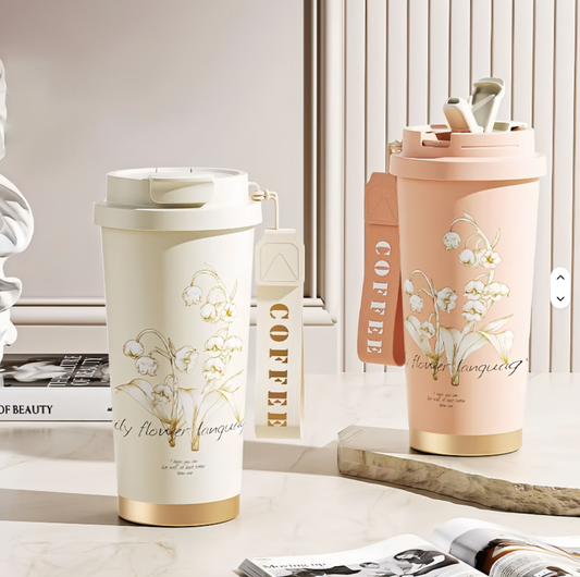 Minimalist Design Custom Vacuum Coffee Tumbler Mug with Lid for Back to School Eco Friendly Stainless Steel 501 600ml Capacity
