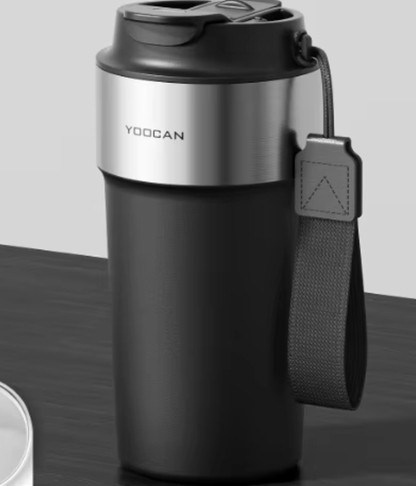 460ml Luxury Stainless Steel Vacuum Insulated Coffee Cup with Lid and Straw for 12 to 24 Hours Thermal Insulation Eco Friendly Drinkware