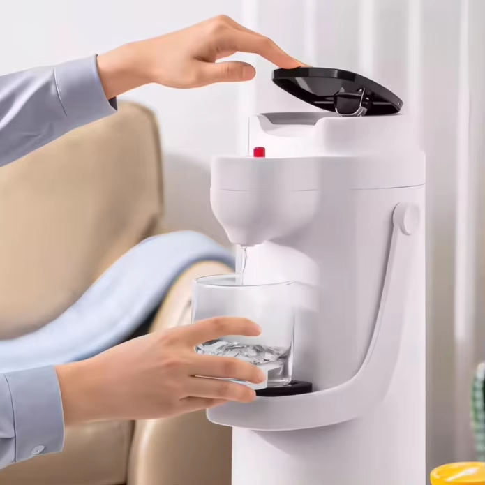 1.0L Stainless Steel Coffee Airpot Thermal Carafe Dispenser Pump with 12 to 24 Hours Vacuum Insulation for Boiling Water Safe