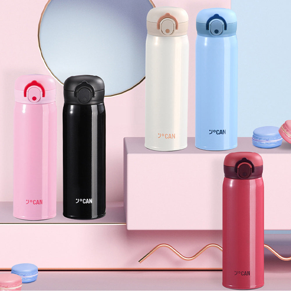 350 ml Custom Classic Stainless Steel Double Walled Vacuum Insulated Water Bottle Tumbler with Bouncing Lids Ideal for Business Gifts