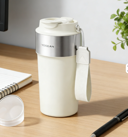 460ml Luxury Stainless Steel Vacuum Insulated Coffee Cup with Lid and Straw for 12 to 24 Hours Thermal Insulation Eco Friendly Drinkware