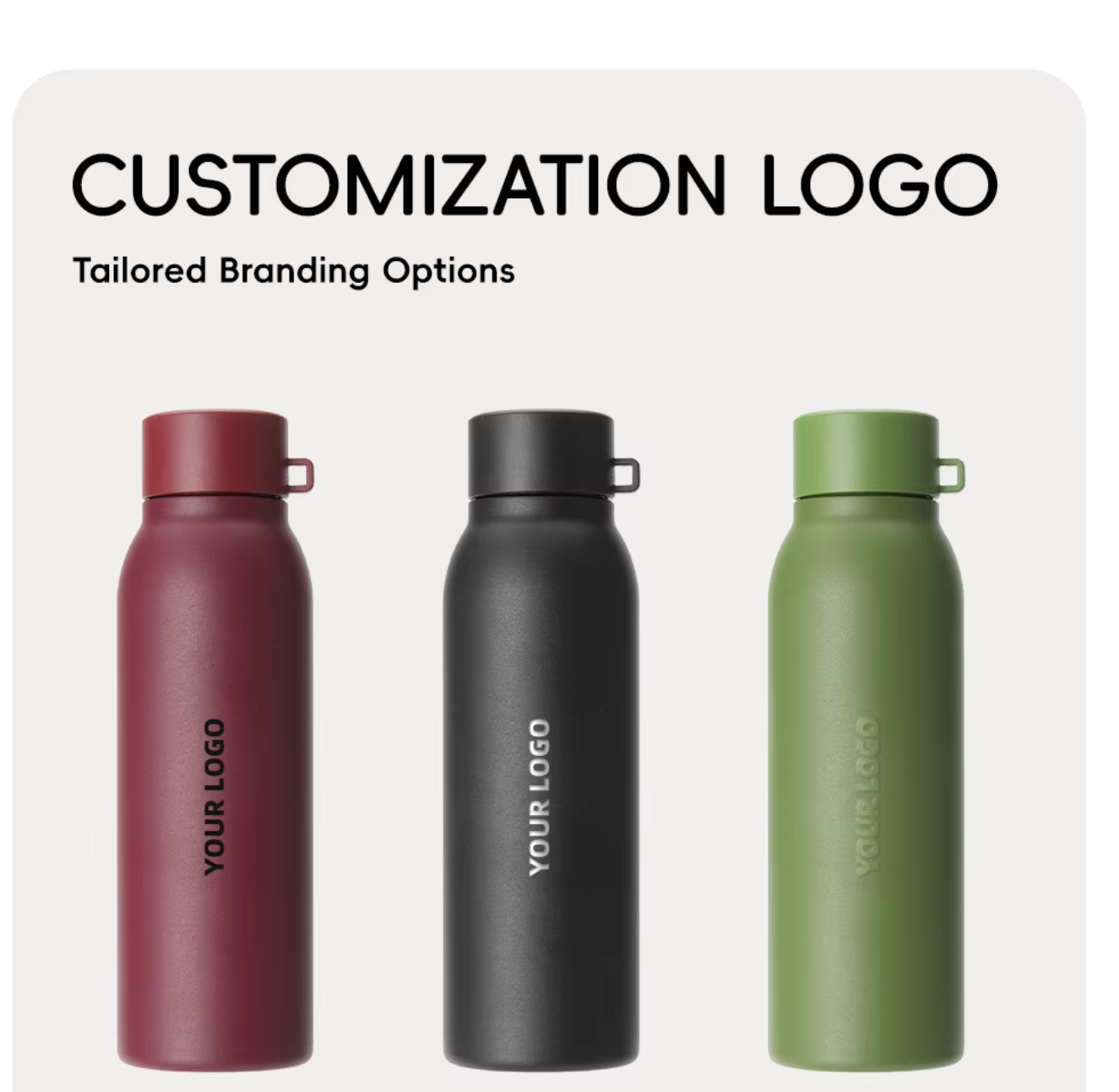 A  12oz/16oz/20oz vacuum insulated thermal bottle made of double wall stainless steel – eco-friendly drinkware with a secure lid.