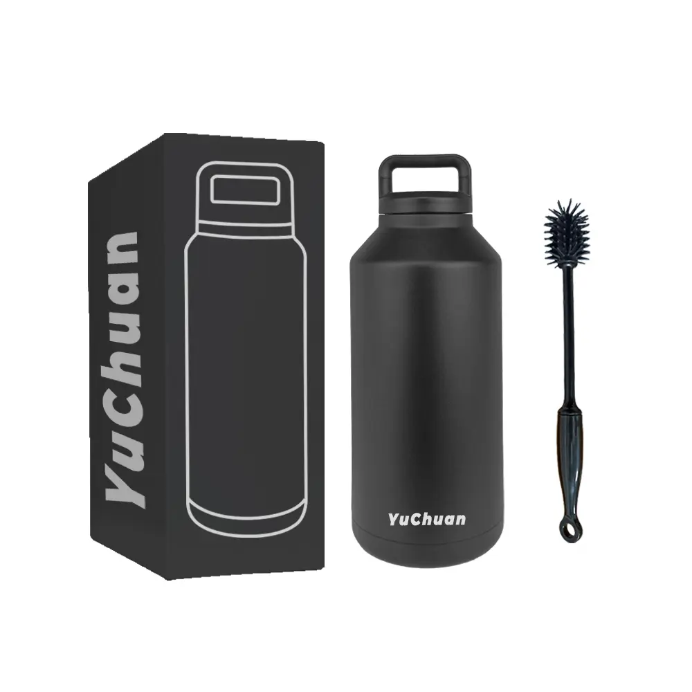 64oz Wide Mouth Stainless Steel Water Bottle