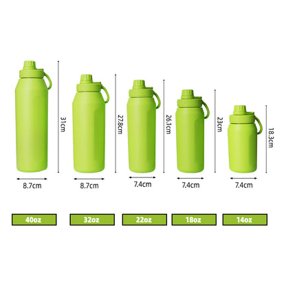 40oz Stainless Steel Travel Jug with Handle Thermal Insulated Bottle Mug Cup Tumbler Flask