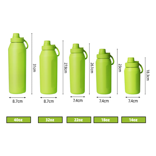 40oz Stainless Steel Travel Jug with Handle Thermal Insulated Bottle Mug Cup Tumbler Flask