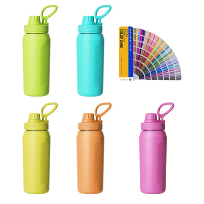 40oz Stainless Steel Travel Jug with Handle Thermal Insulated Bottle Mug Cup Tumbler Flask