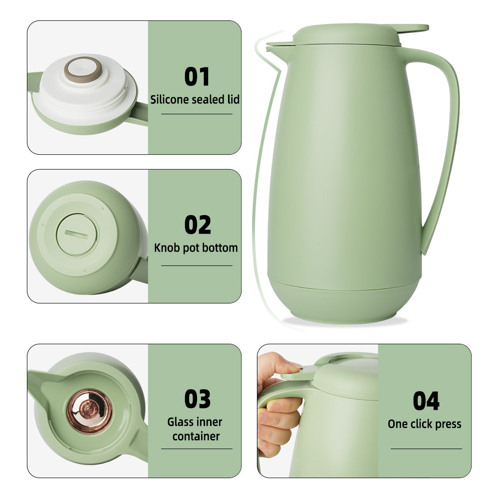 High Quality YOOCAN 1.5L Stainless Steel Eco Friendly Vacuum Water Drop Kettle Durable 12 24 Hours Insulation Back to School Sale