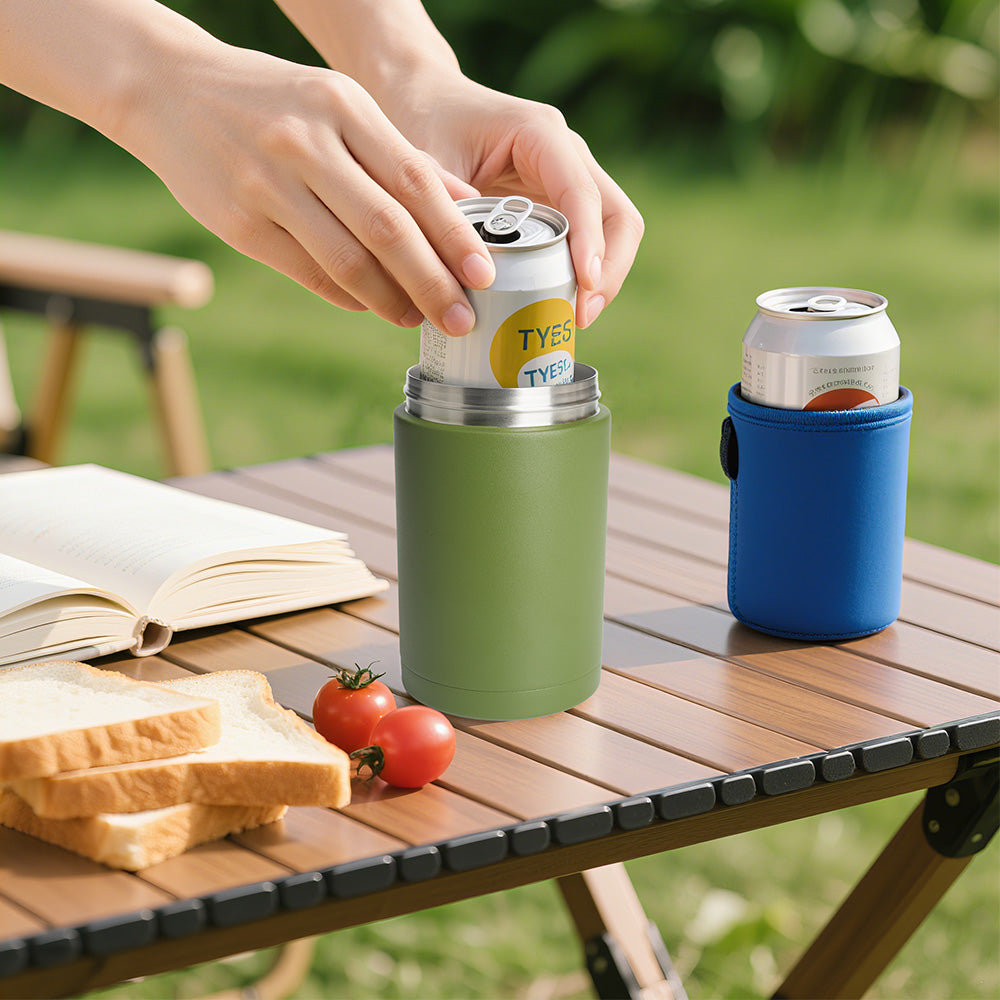 Stainless Steel Thermal Cup for Camping Hiking Commute, Double Wall Insulated, BPA Free, Durable Reusable Easy to Clean