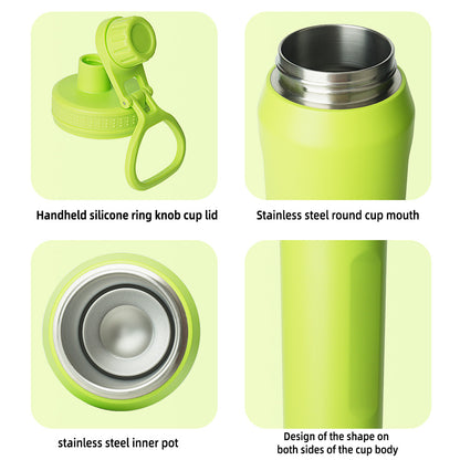 40oz Stainless Steel Travel Jug with Handle Thermal Insulated Bottle Mug Cup Tumbler Flask