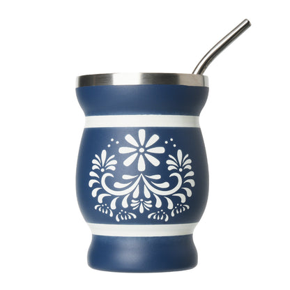 500ml Double Wall Stainless Steel Classic Straight Cup with Thermal Insulation for Hot and Cold Beverages