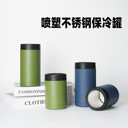 Stainless Steel Thermal Cup for Camping Hiking Commute, Double Wall Insulated, BPA Free, Durable Reusable Easy to Clean