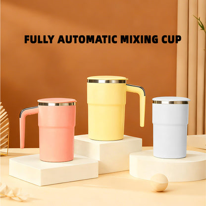 380 ml Stainless Steel Vacuum Insulated Tumbler with Temperature Control and Magnetic Automatic Shaker, Portable Design for Home and Outdoor Use