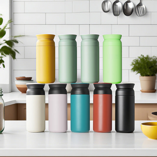 Eco Friendly Double Wall Stainless Steel Insulated Flask Custom Logo Leak Proof Sports Design for Camping Hiking 350ml 500ml