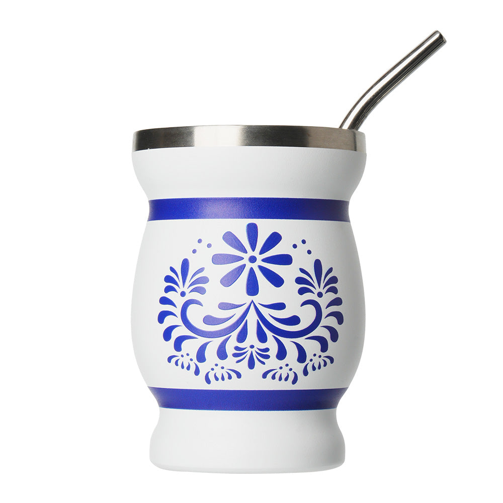 500ml Double Wall Stainless Steel Classic Straight Cup with Thermal Insulation for Hot and Cold Beverages