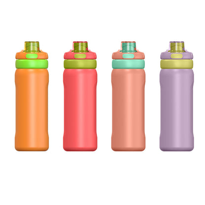 500ml Custom Colors Arrival Stainless Steel Cute Office Cup Tumbler with Handle and Straw for 12-24 Hours Thermal Insulation