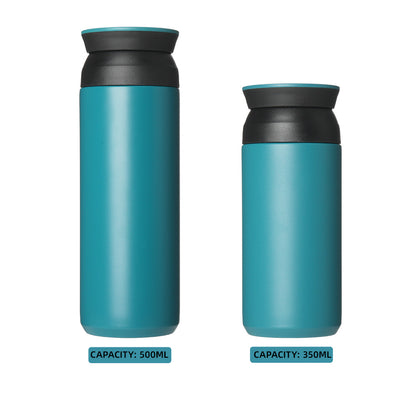 Eco Friendly Double Wall Stainless Steel Insulated Flask Custom Logo Leak Proof Sports Design for Camping Hiking 350ml 500ml