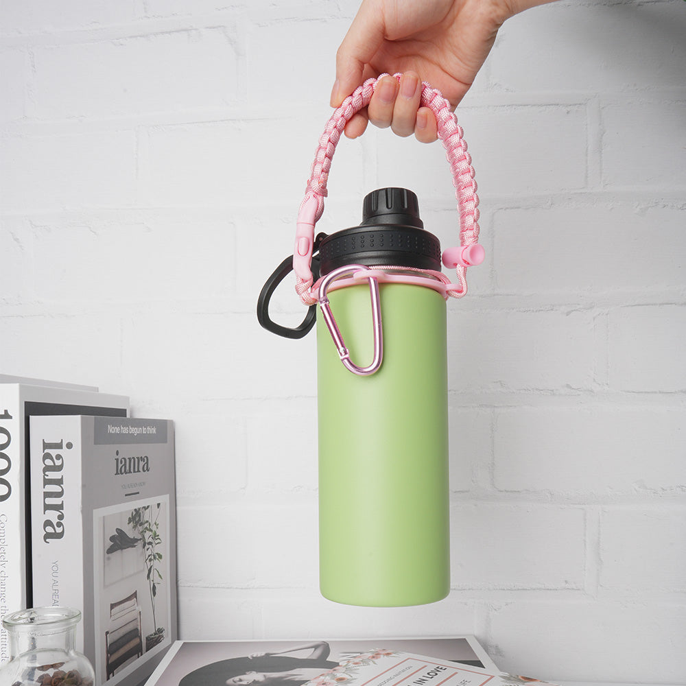 Heavy Duty Bottle Rope with Adjustable Length for a Secure Carry Handle on Large Thermos Portable Rope for Outdoor Sports and Travel