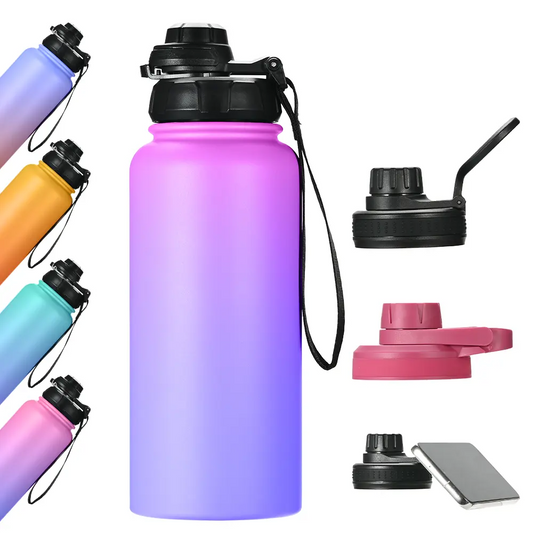 32oz Wide Mouth Stainless Steel Water Bottle