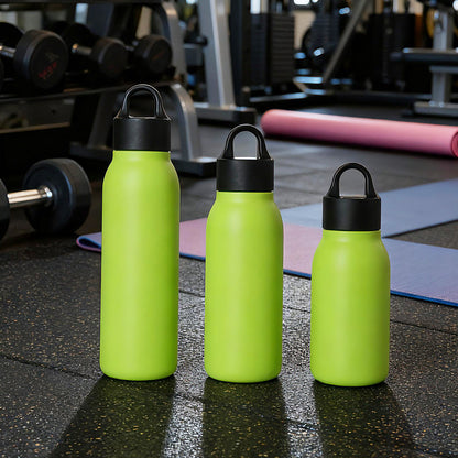 A  12oz/16oz/20oz vacuum insulated thermal bottle made of double wall stainless steel – eco-friendly drinkware with a secure lid.