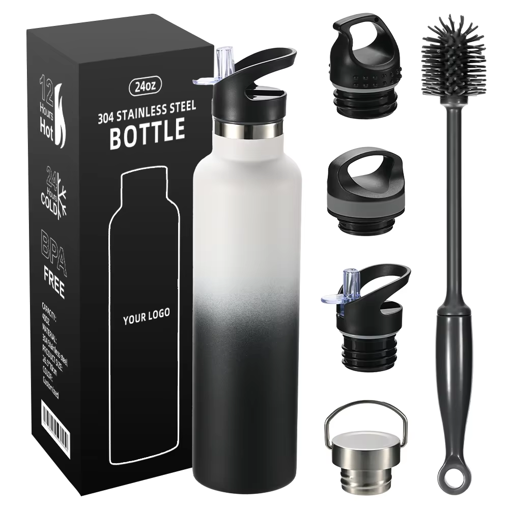 24oz Standard Mouth Stainless Steel Water Bottle