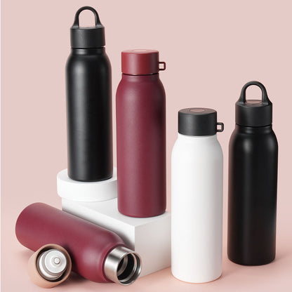 A  12oz/16oz/20oz vacuum insulated thermal bottle made of double wall stainless steel – eco-friendly drinkware with a secure lid.