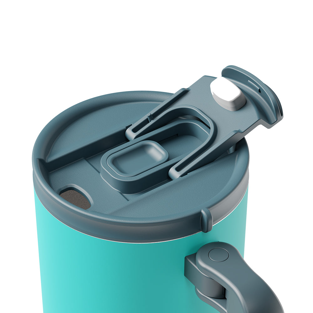 40oz Stylish Ice King Insulated Car Mug – 304 Stainless Steel, Foldable Design, Thermal Insulation & Large Capacity for Vehicle Use