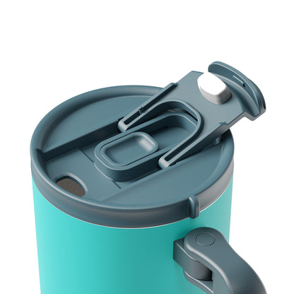 40oz Stylish Ice King Insulated Car Mug – 304 Stainless Steel, Foldable Design, Thermal Insulation & Large Capacity for Vehicle Use